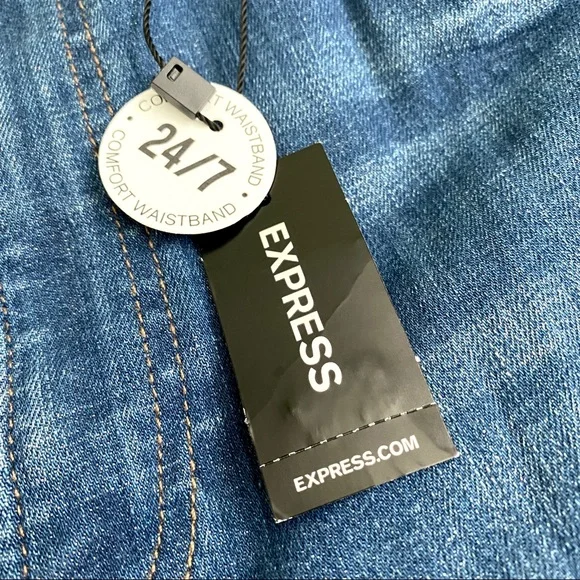 NWT Black Stripe High Waist Ankle Legging Jeans - Picture 10 of 11